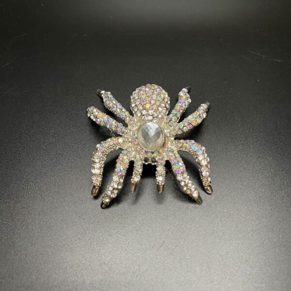 A fake spider made of fake diamonds.