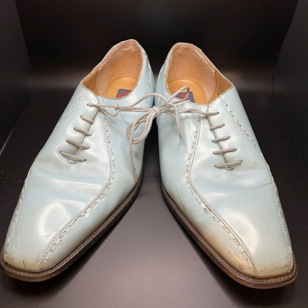 White pair of shoes.