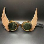 Goggle with wings.