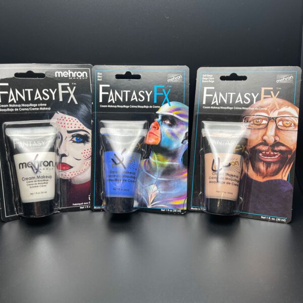 Assorted cream colored make-up.