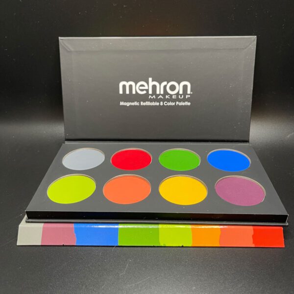 Different deep colored make-up.