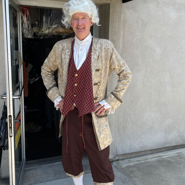 Man dress in as magistrate judge.