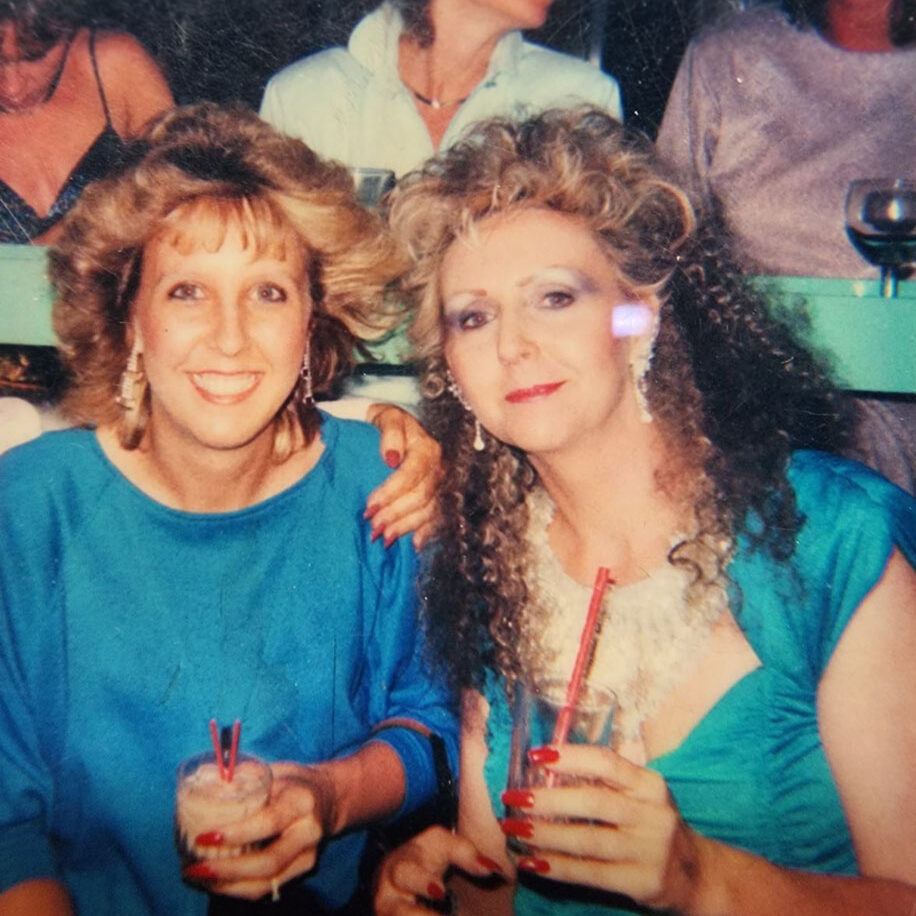 Cari Nuss and her mom Arlene from the 1970's